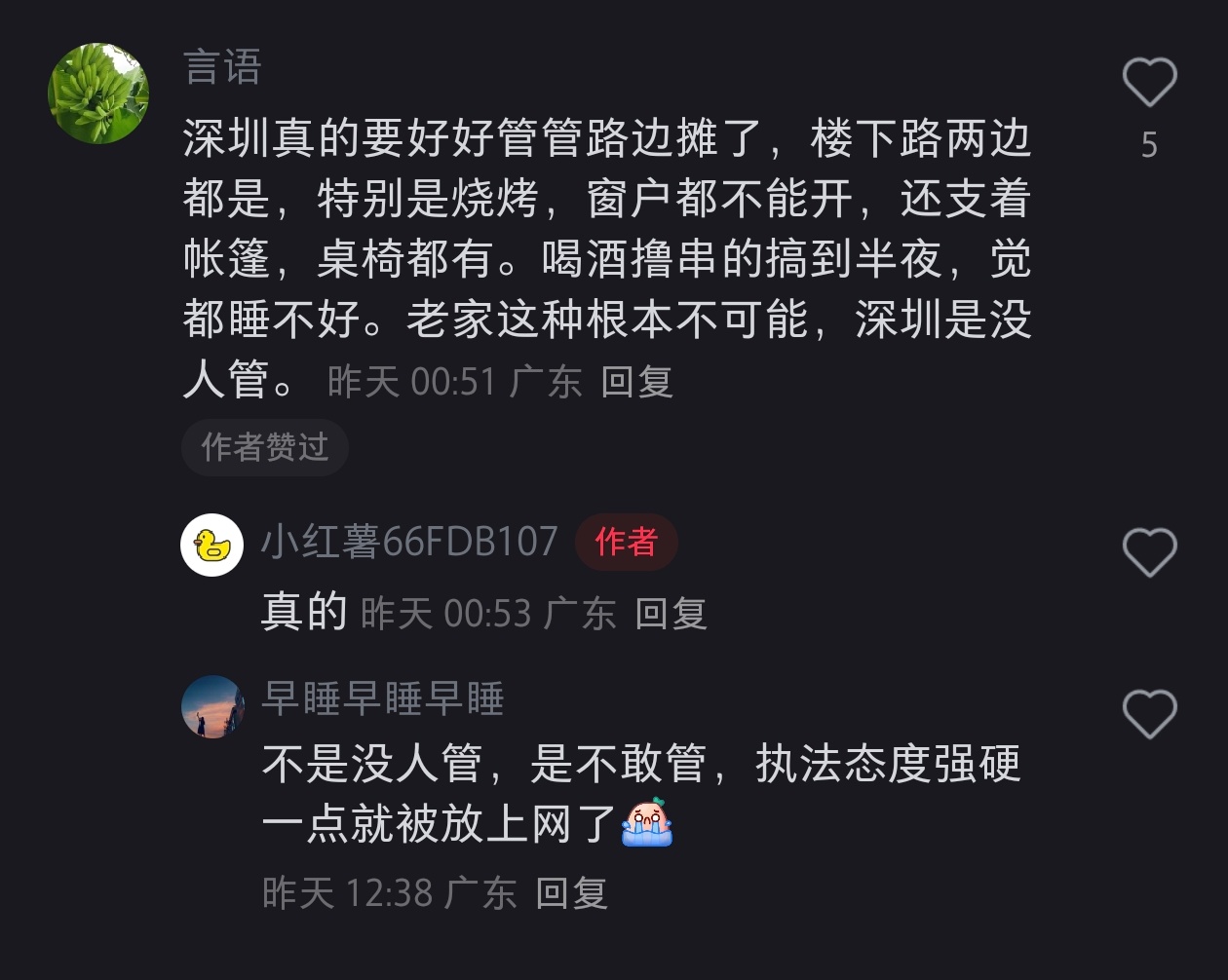 路边摊难道要市民投诉吗？ ​​​