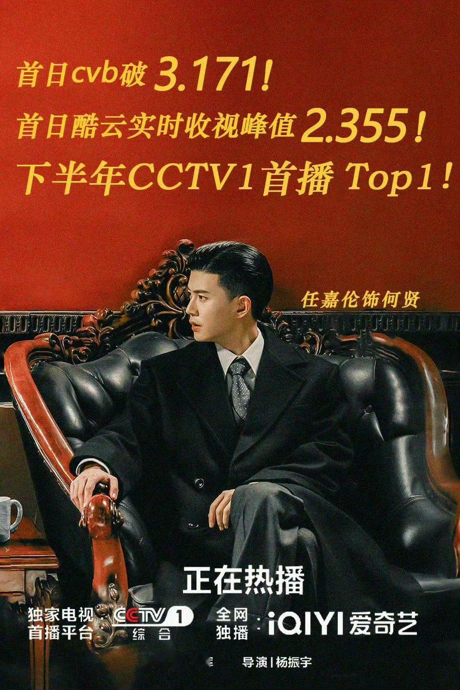 风与潮首播cvb破3捷报！《风与潮》首播CVB收视强势破3！? 央一黄金档的排面