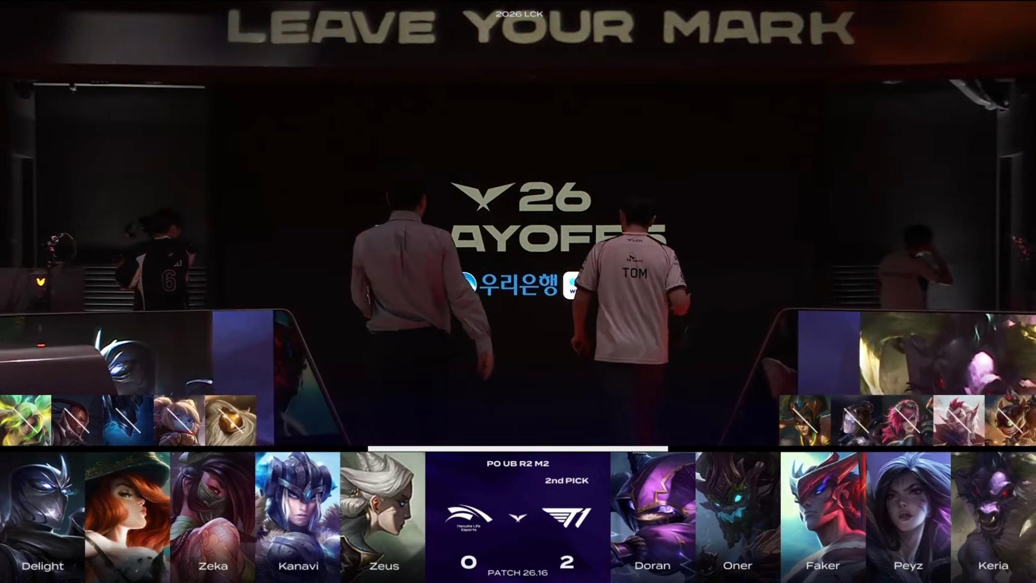 【2026LCK 季后赛】 GAME 03 vs HLE第三局BP如下T1[超话
