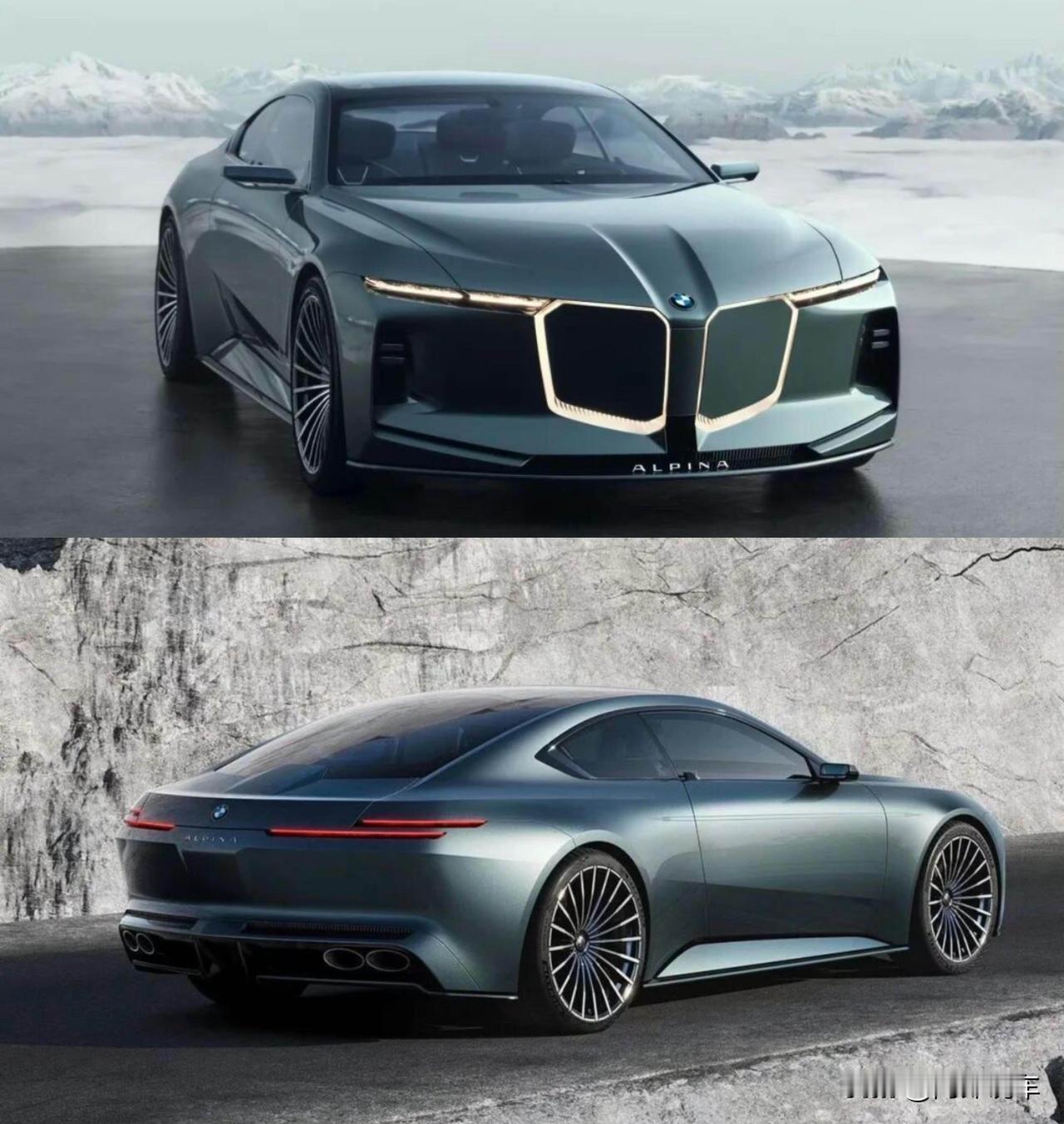 宝马ALPINA首款独立车型亮相！这双门GT轿跑设计值得点赞🤯这是ALPINA