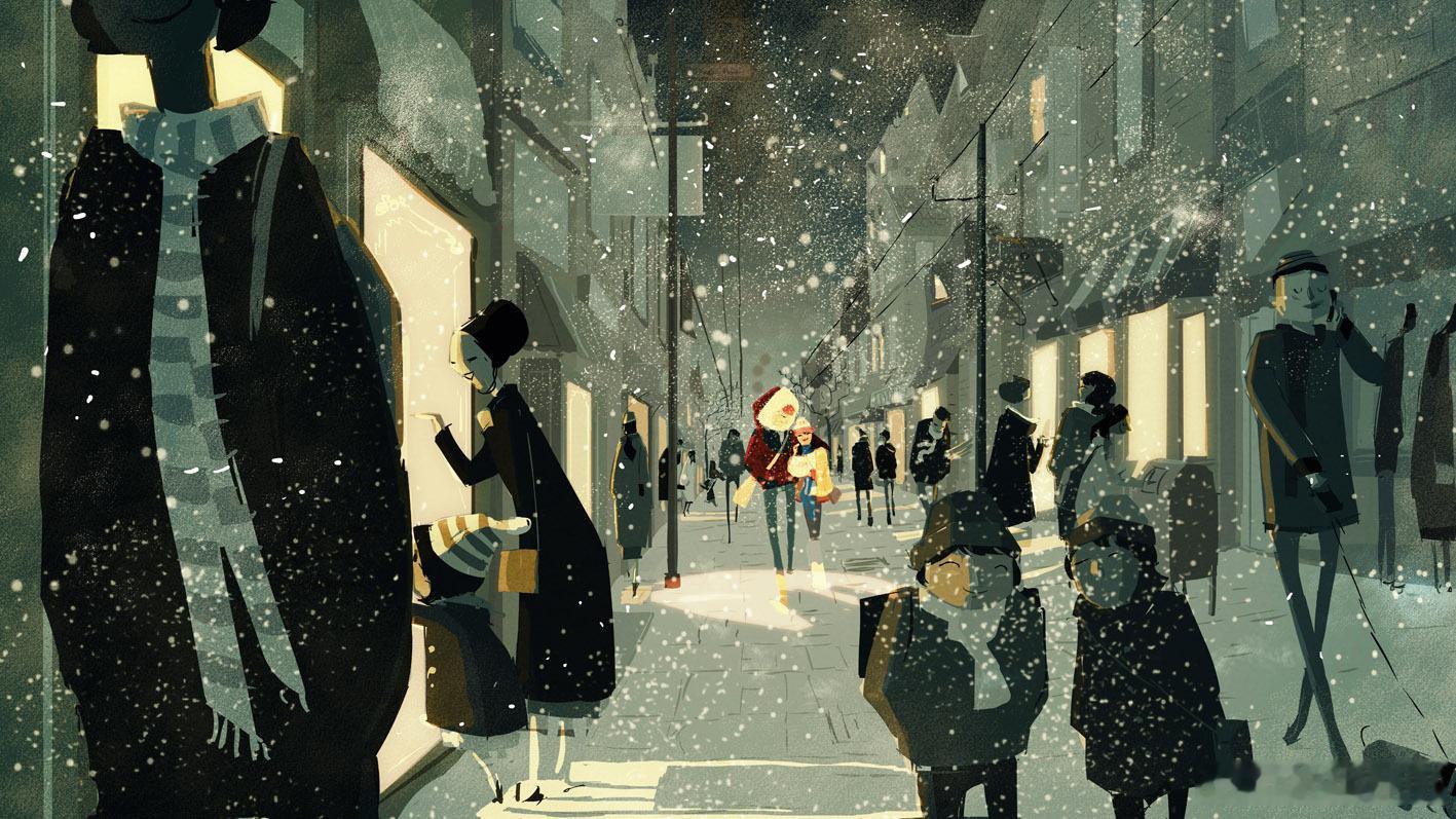 Pascal Campion 窗口里的灯光，特别温馨~ 
