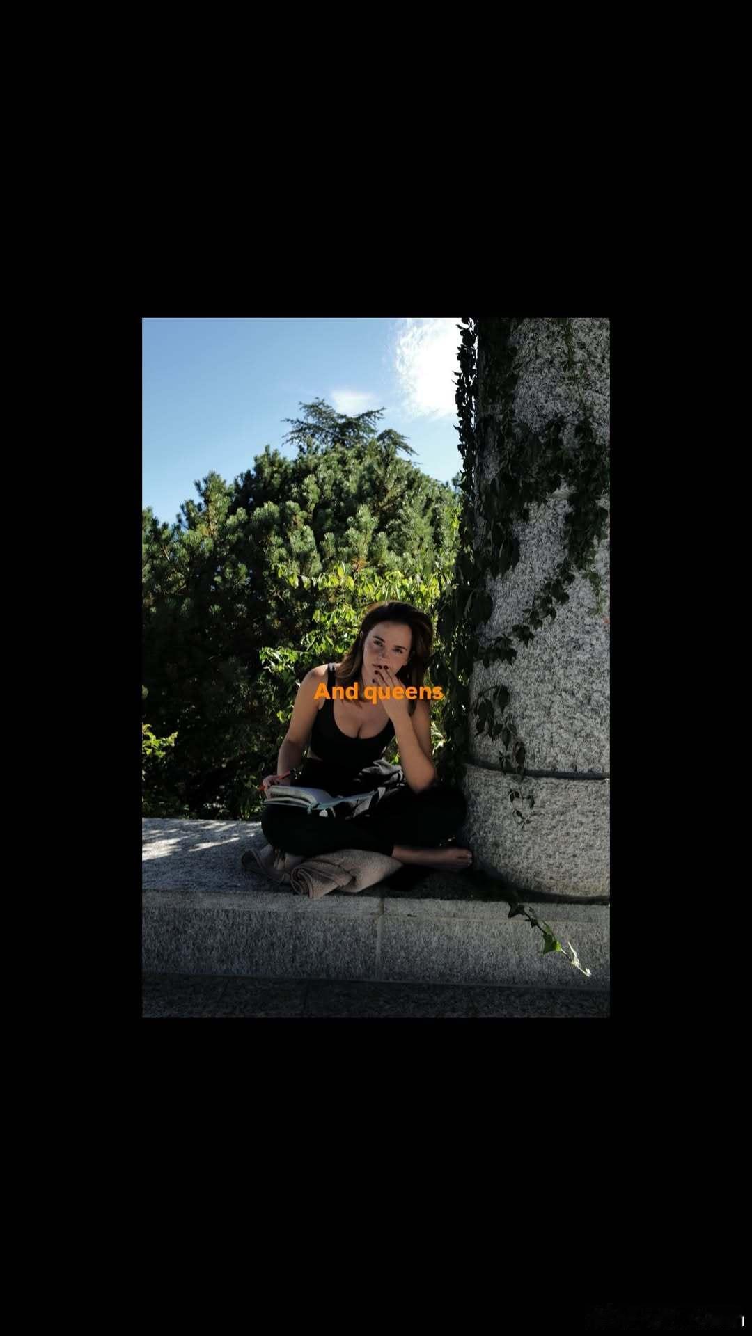 Emma watson艾玛沃特森新私照一张，由她的好友Hassan Akkad掌