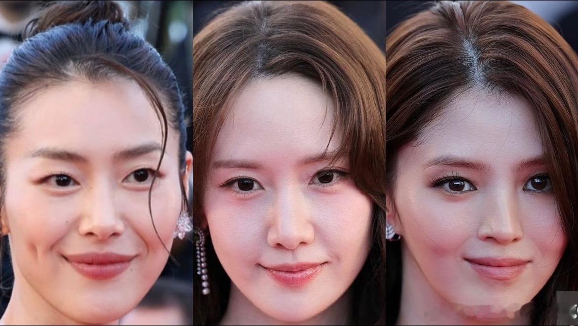 戛纳红毯进行到现在女星全场最佳的一组👇g社拍出来都几乎0毛孔，而且都很紧致。 