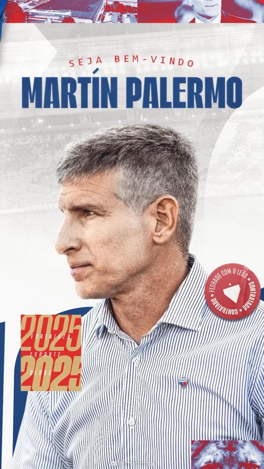🇦🇷 | ✍️ 官宣阿根廷人马丁·帕勒莫成为巴西俱乐部福塔莱萨新任主教练🇧