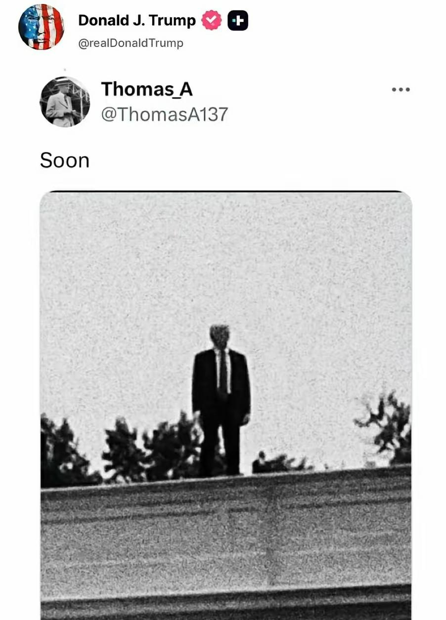 特朗普转发这张照片是什么意思？很快要发生大事了吗？