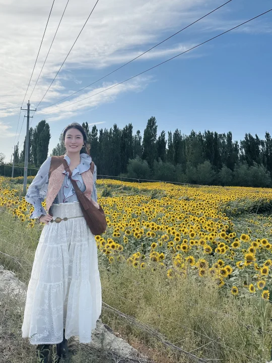 谁懂在特克斯乡下偶遇向日葵🌻花海的激动