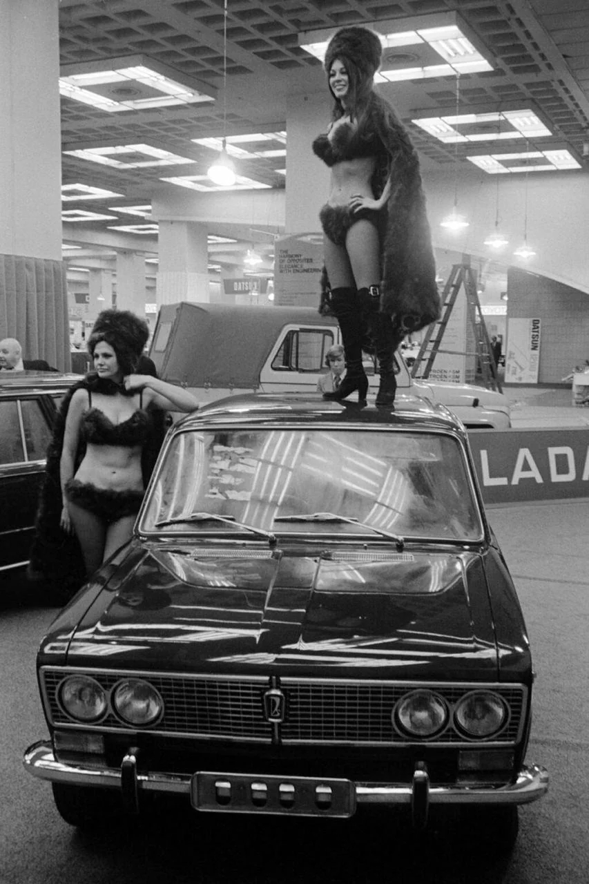 1973年，在纽约车展亮相的苏联拉达汽车。 