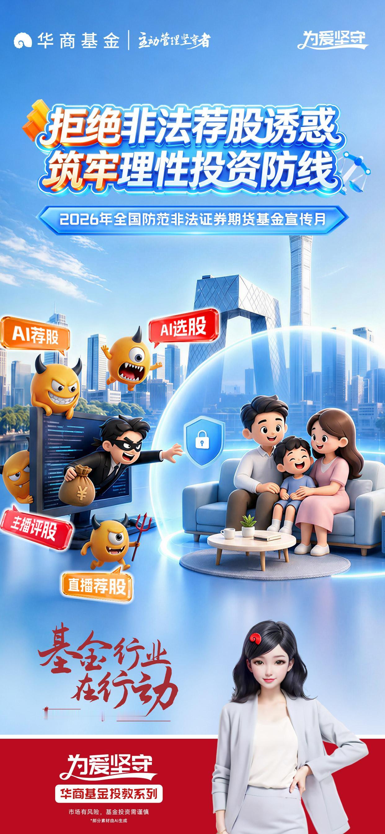2026年防非宣传月丨华商基金：拒绝非法荐股诱惑 筑牢理性投资防线