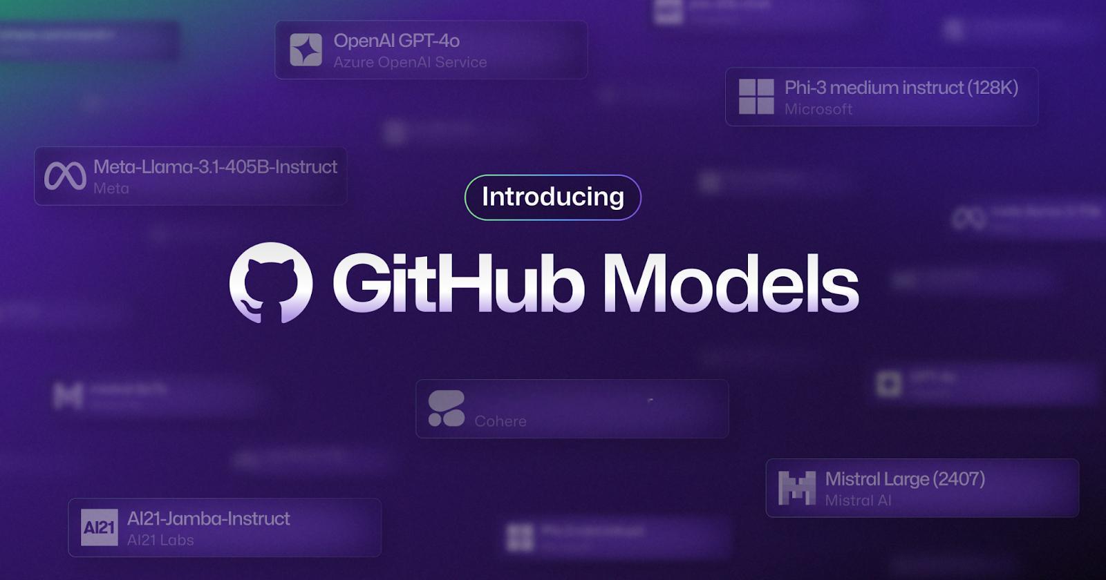 📰 GitHub 向用户免费开放 AI 模型 APIGitHub 昨日宣布，旗