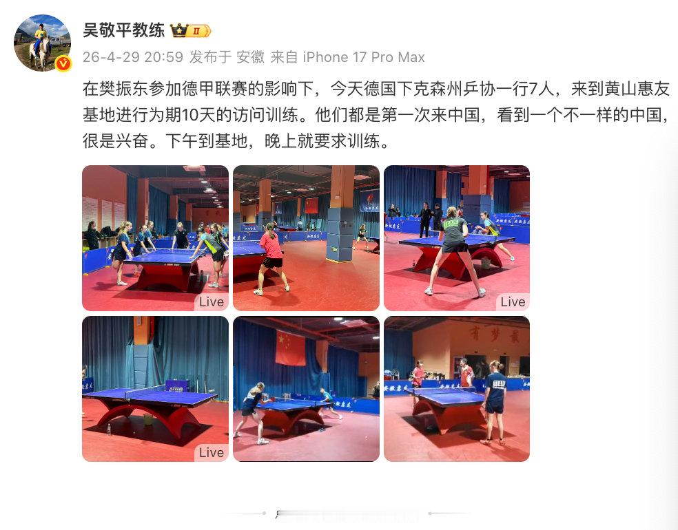 【吴敬平谈樊振东国际影响力，樊振东国际影响力】4月29日，发文表示：在樊振东参加