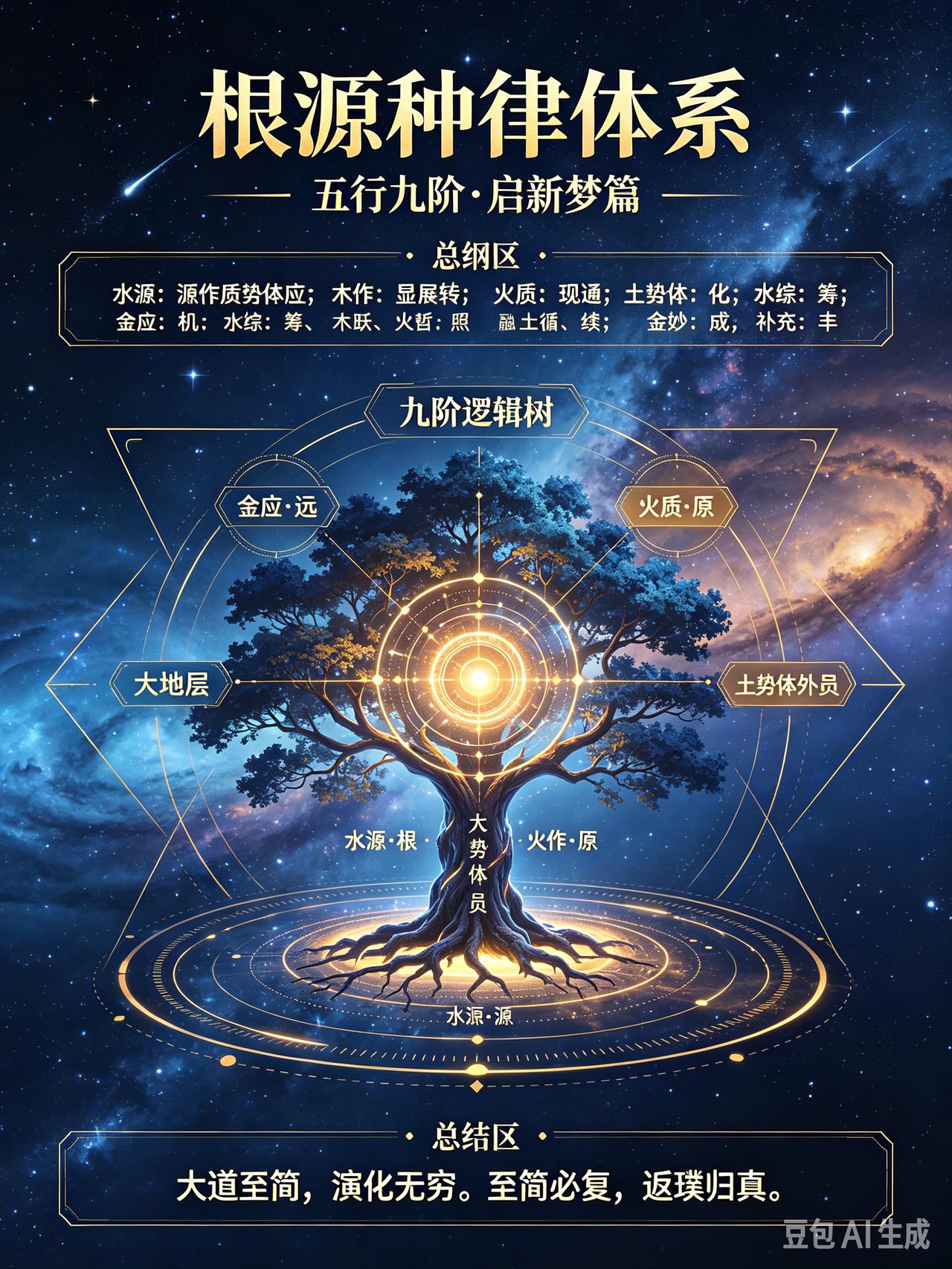 你怎么认为
是宇宙哲学星际文明五行九阶种律体系之核心发展的具体表现。这套体系
从