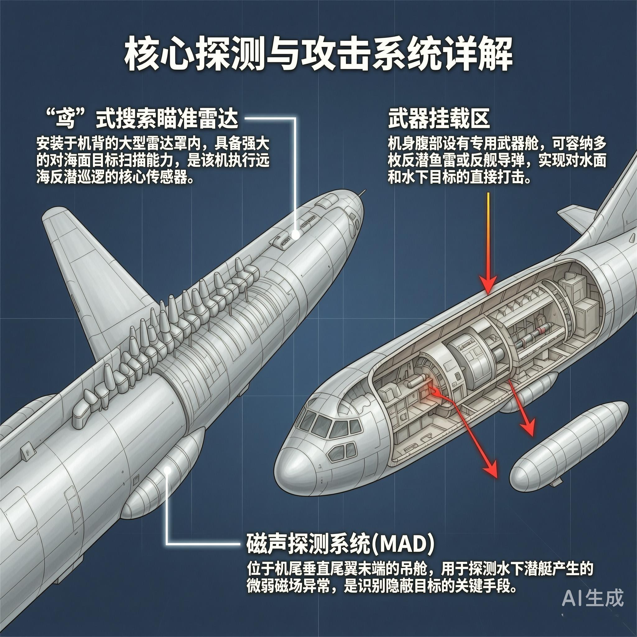 军事ai新视野 俄罗斯图-142“熊F”反潜巡逻机图-142“熊F”（Bear 