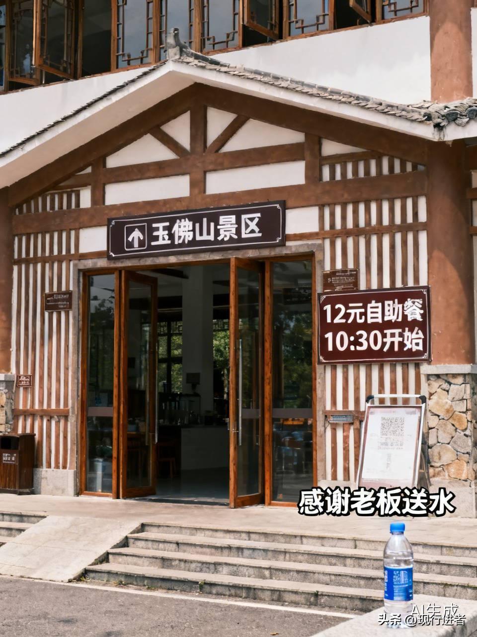 来到玉佛山这边的景区，刚好路过看到，因为有点偏，也没看到什么人，看到门开着就直接