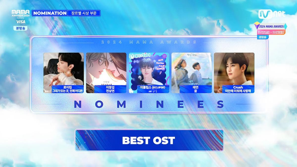 2024年MAMA OST奖候补1⃣️Roy Kim - 你所在之处，无论何时何