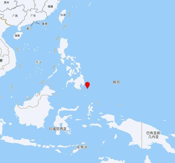 【欧洲地中海地震中心】发布，2025-11-01 00:07:02 在 菲律宾群