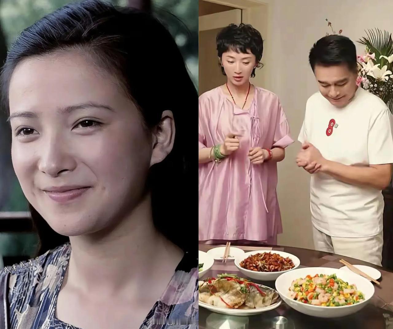 何晴与张澍差别大，同样是许亚军的妻子，差距一目了然。

许亚军第一任妻子因病离世