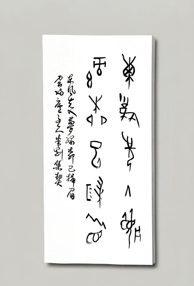 米刚甲骨文作品