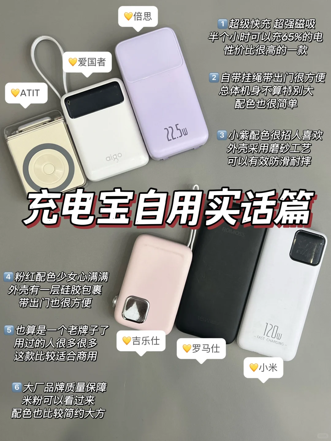 不服真不行！选这些快充充电宝真超给力