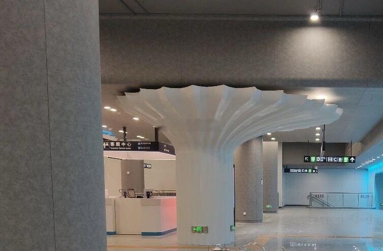 福州地铁6号线东调段特色车站站厅实拍 