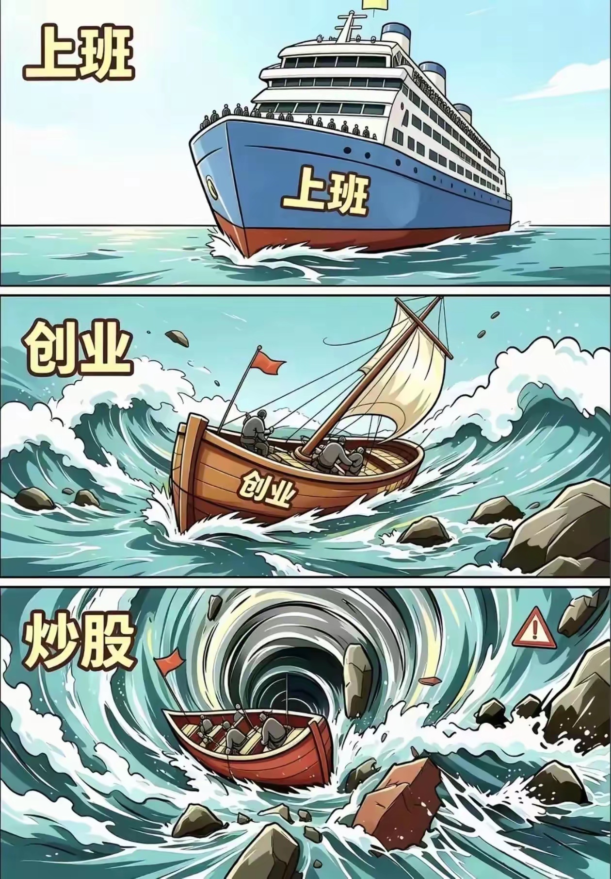 完美诠释了一句话，风险越高，收益越高，风险越低，收益越低。