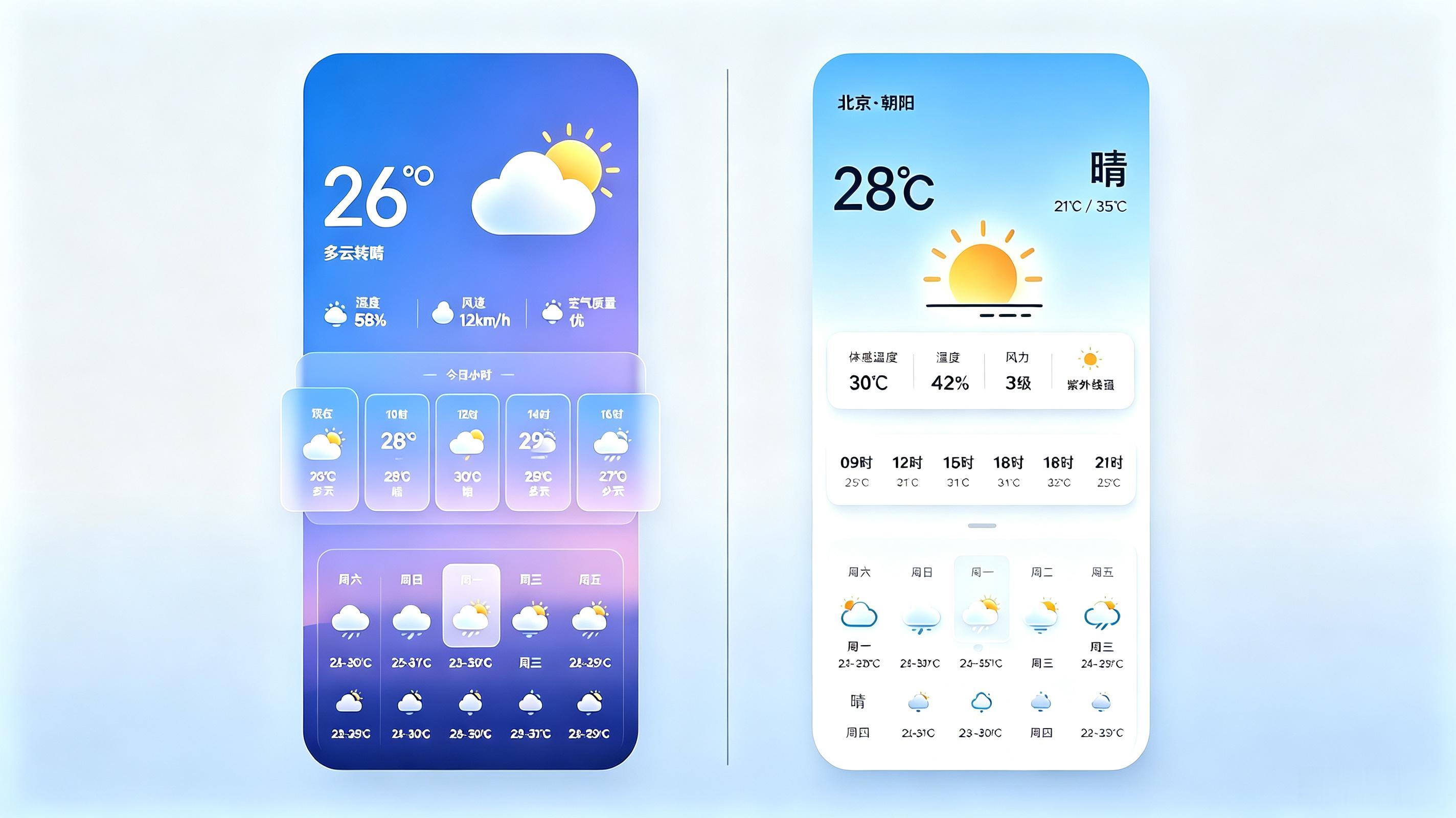苹果和安卓天气预报谁更准日常对照两款手机的天气数据，温度、下雨预判经常不一样。安