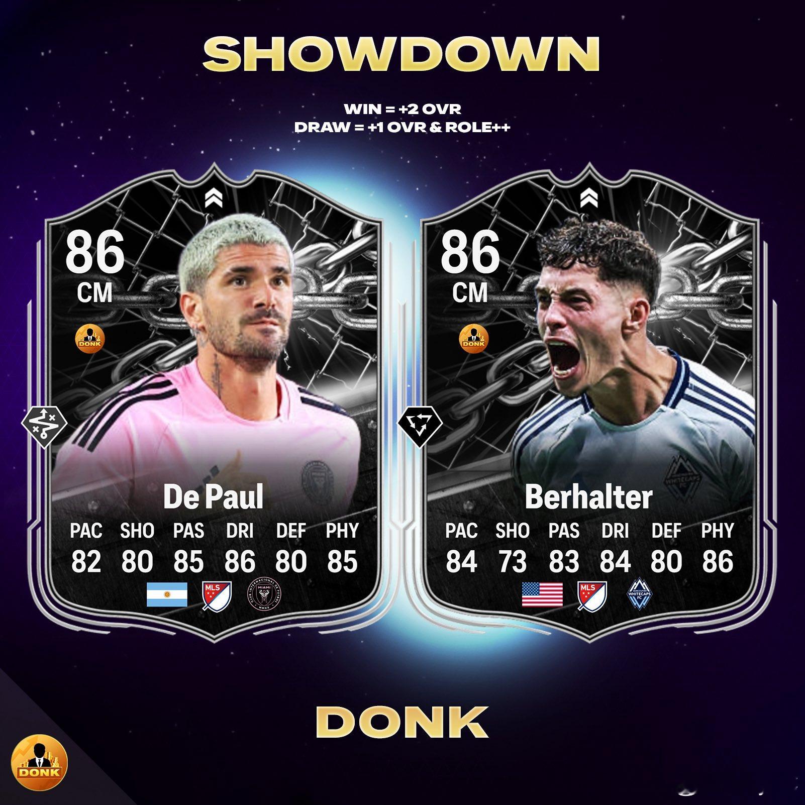 德保罗 & 贝哈尔特对决SBC的正式数据。FC26