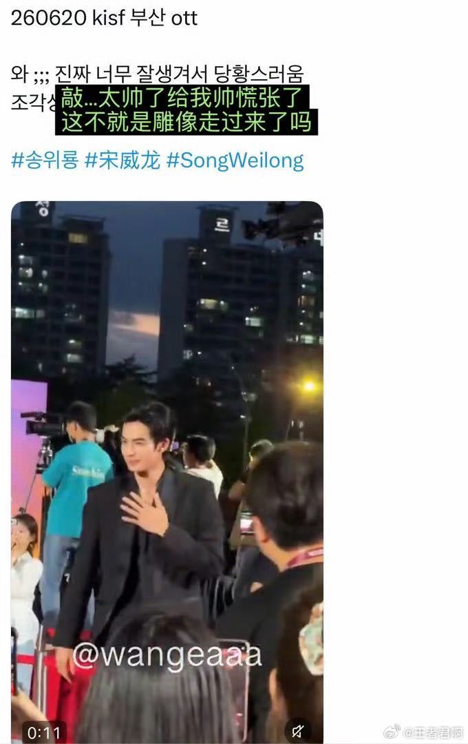 宋威龙宋威龙角色作品有效出海全程刷屏热议的釜山行程，印证宋威龙人气含金量拉满。跨