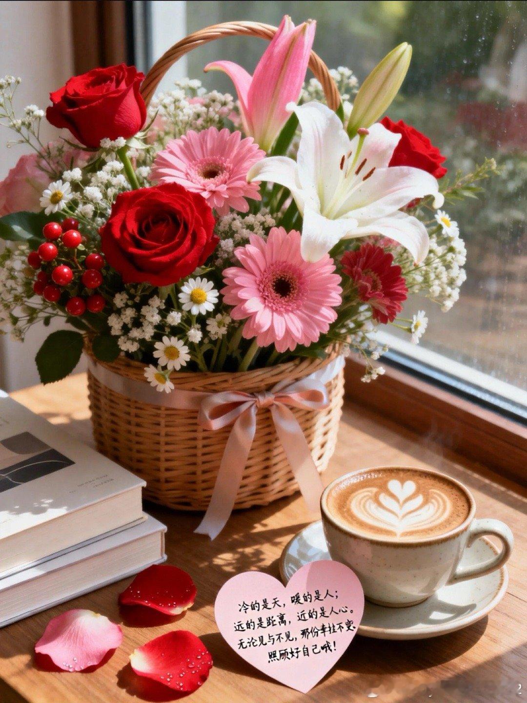 愿你在被爱人的眼里，连撑伞的样子都像捧着一束玫瑰花 