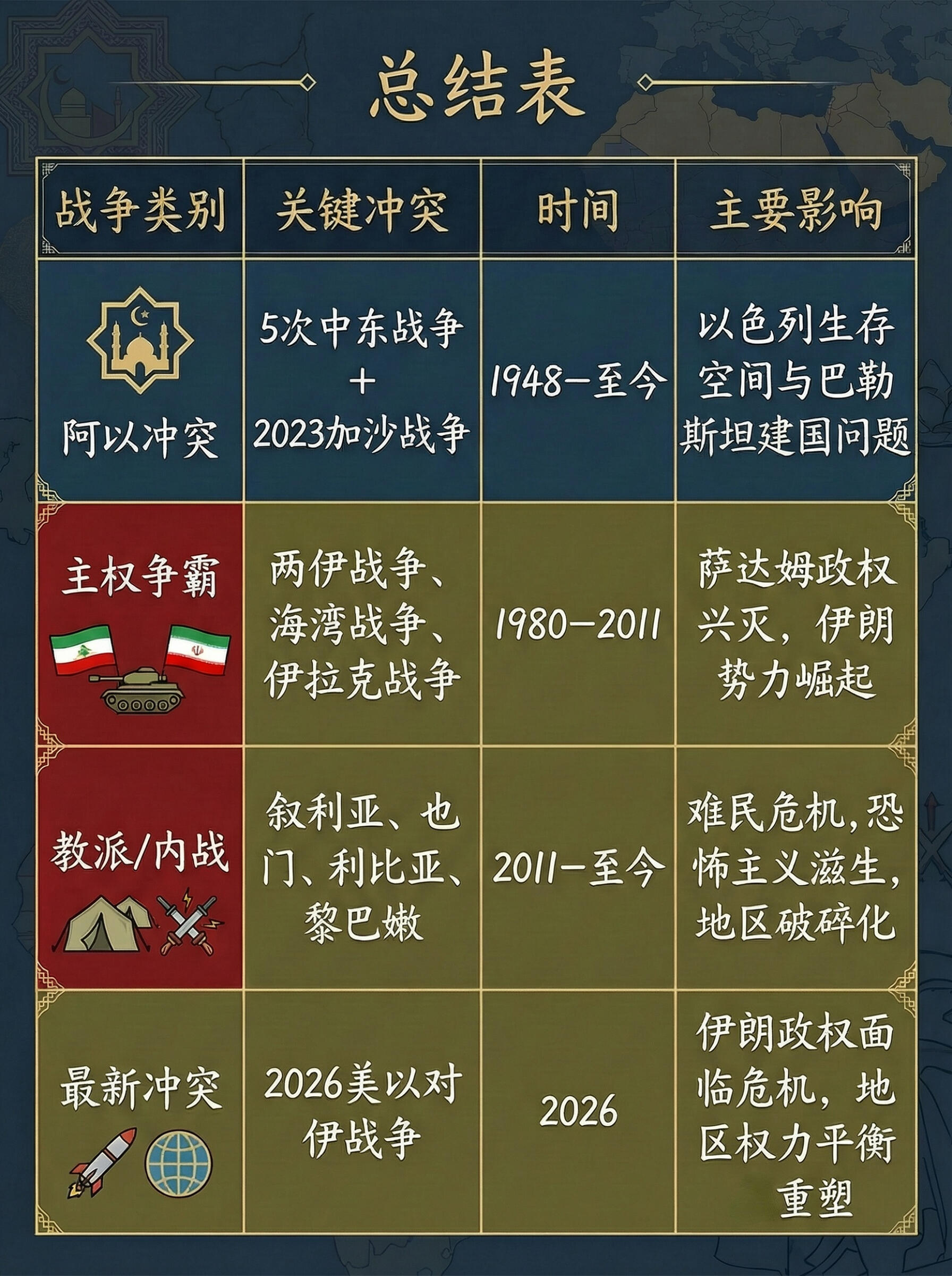 中东一共有多少次战争？主要战争全梳理美军林肯号航母驶离伊朗沿海