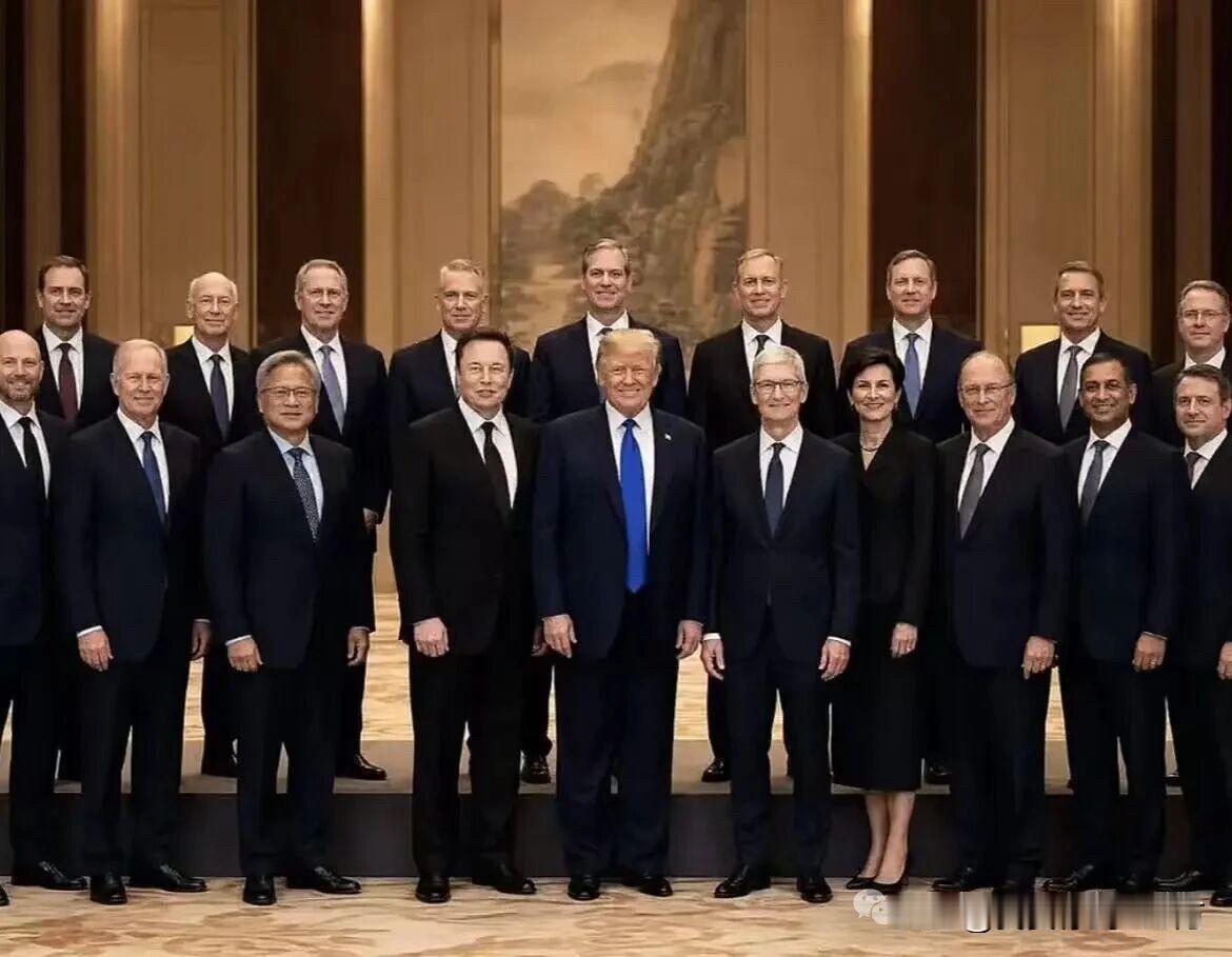特朗普随行的17位商界大佬，
个个富可敌国，
我们该让哪些国内商业大佬来应付呢？