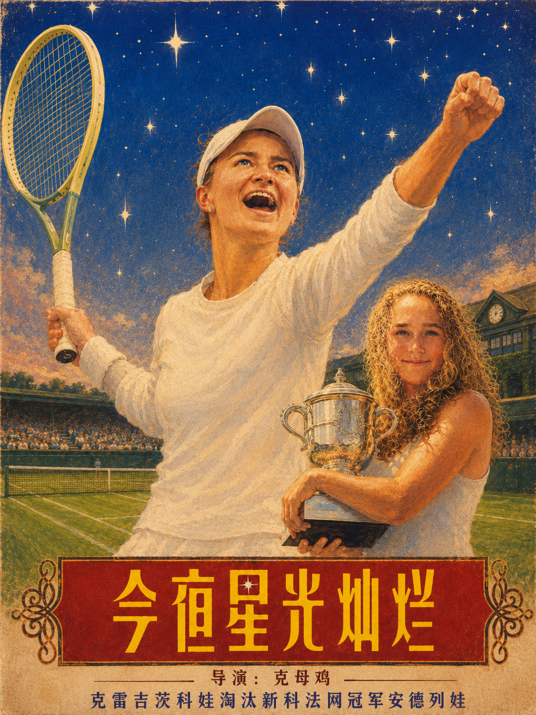 今夜星光闪耀温布尔登中心球场！⭐️⭐️⭐️⭐️⭐️⭐️温网女单第二轮，前赛会冠军