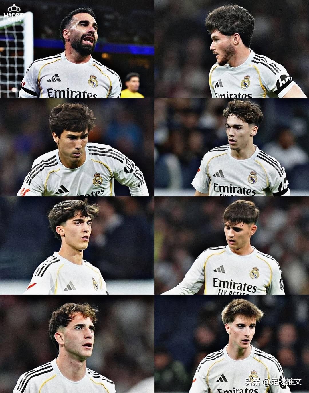 你有多久没见过皇马有这么多青训小将同时登场了？

皇马主教练阿韦洛亚派出了5名青