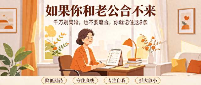 如果你和老公合不来，千万别离婚，也不要磨合，你就记住这8条