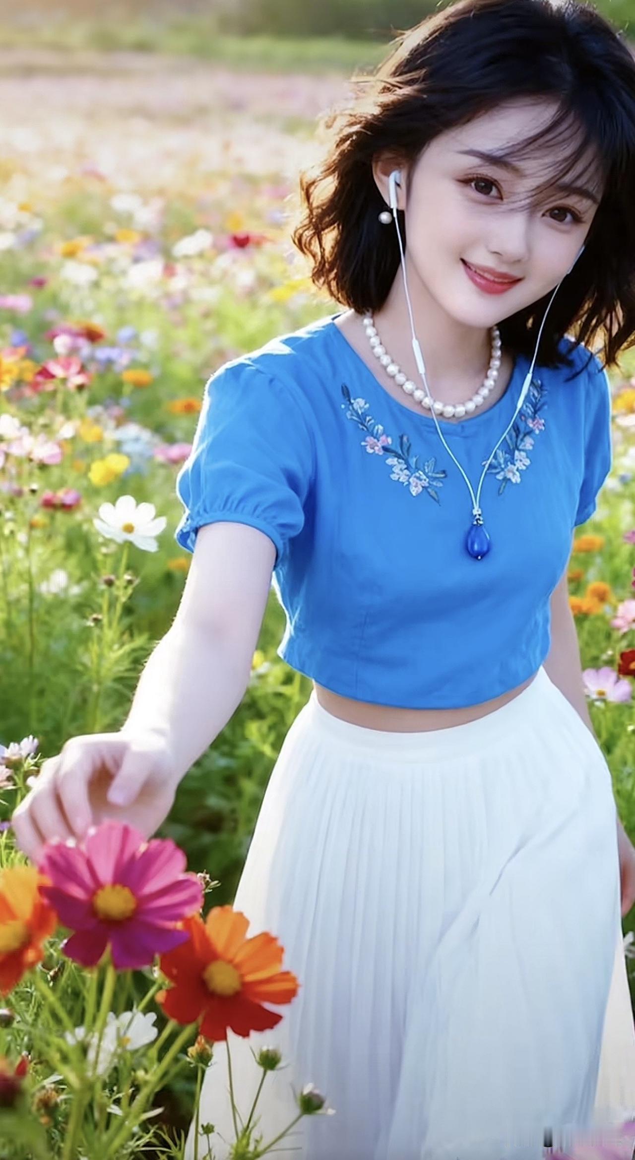 在花海中漫步，享受生活的美好。春天里的赏花 初夏之即赏花海 花海少女感 初夏之即