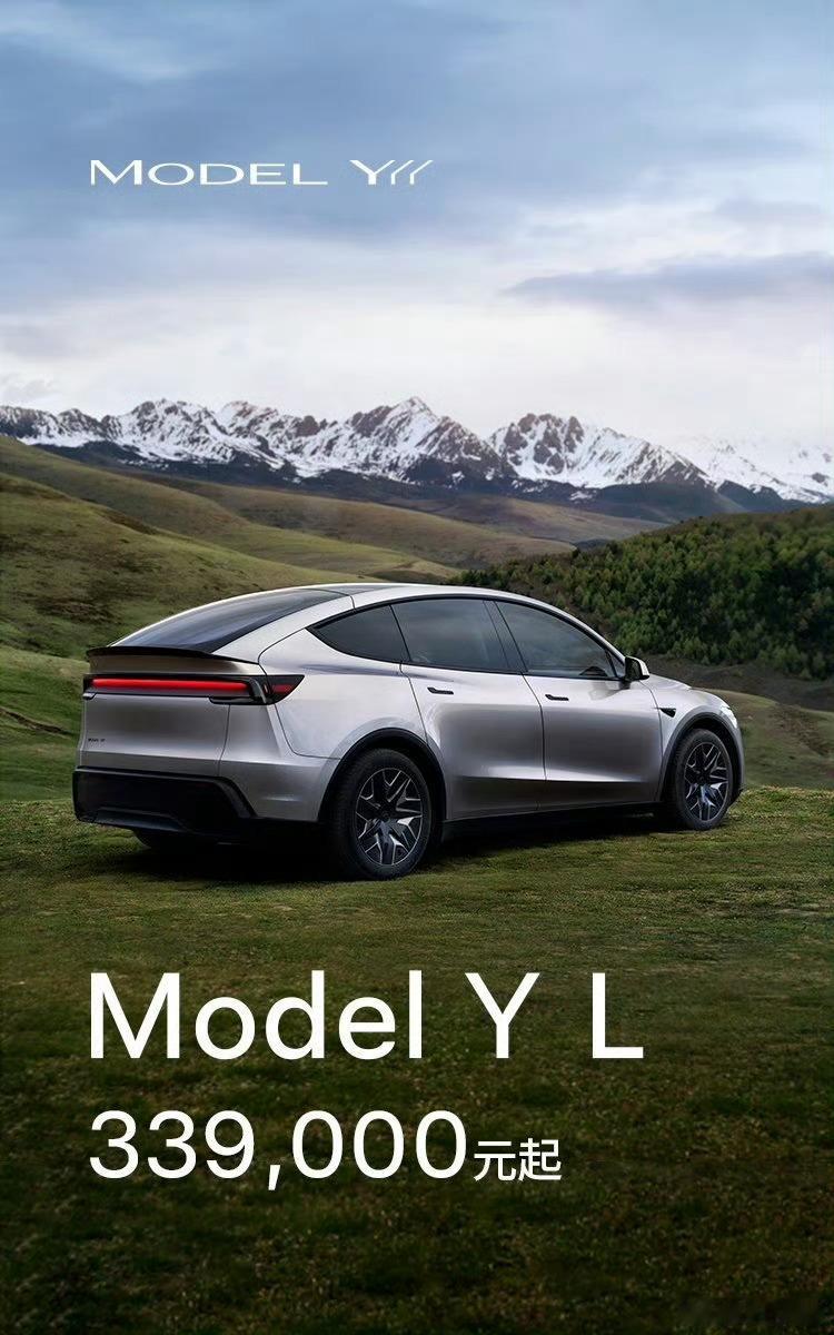 特斯拉Model YL 33.9万起上市。所谓的六座车，你们看看图七图八韩老师的