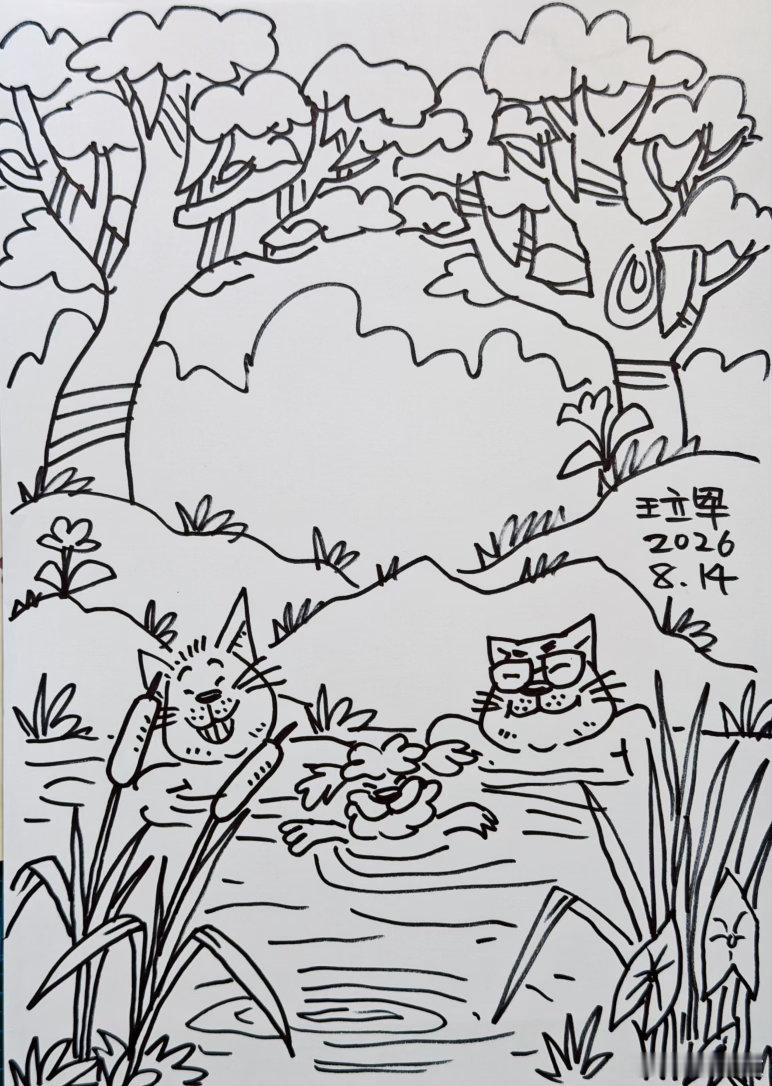 手机漫画日记 末伏了虽然白天高温还会延续，但湿度开始下降了，体感会舒服很多