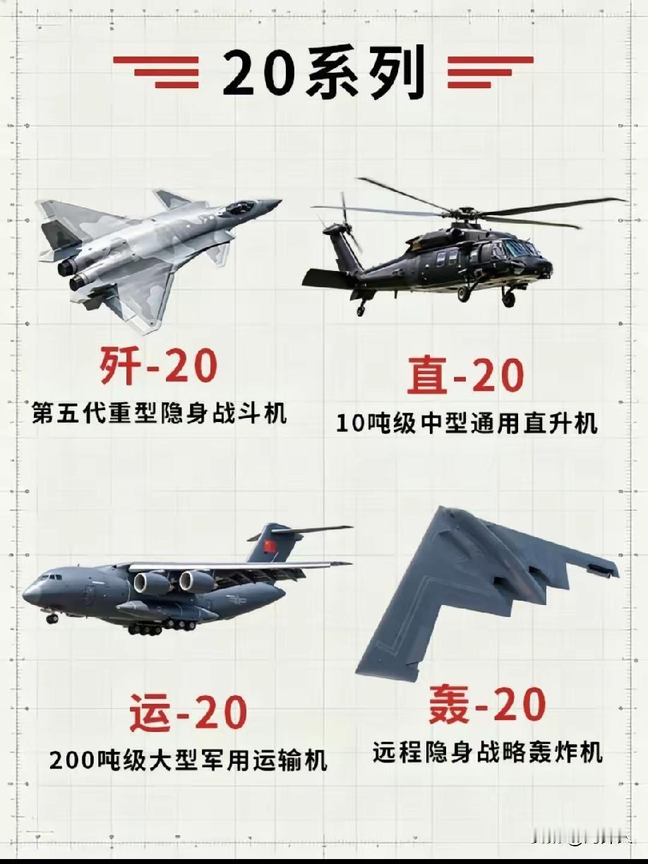 期盼20系列战机全家福日子的早日到来！
         我军”20家族”全家福