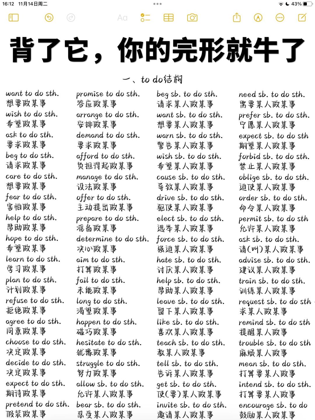 背完这篇，吃透完形！完形填空闭眼选答案！
