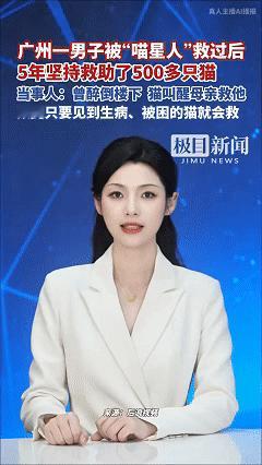 万物皆有灵。近日广州，周先生坚持每天利用空闲时间救助受困的小猫和流浪猫，自费带小