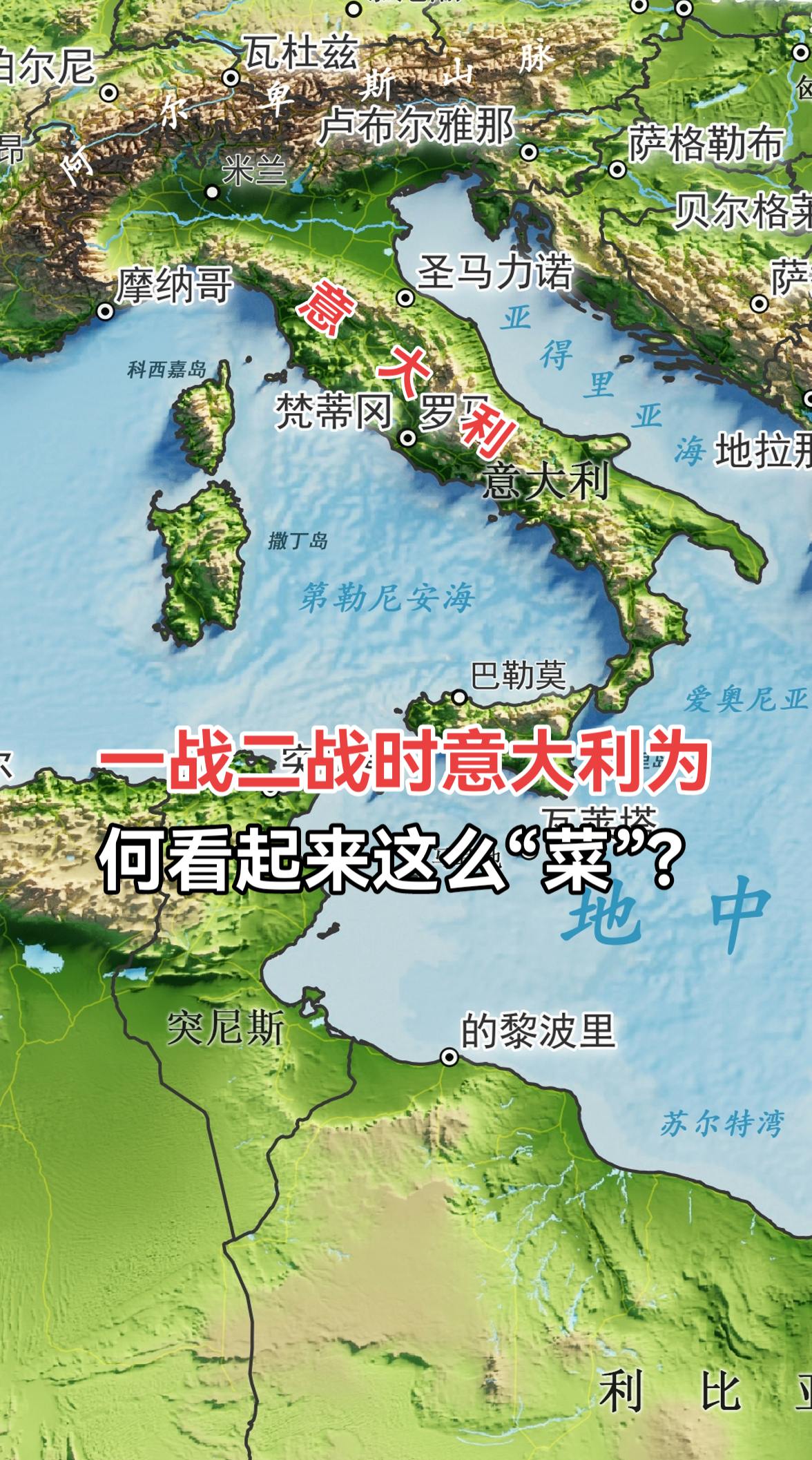 两次世界大战中，意大利军队常被戏称为“菜鸟”。这一印象背后，是其国家深...