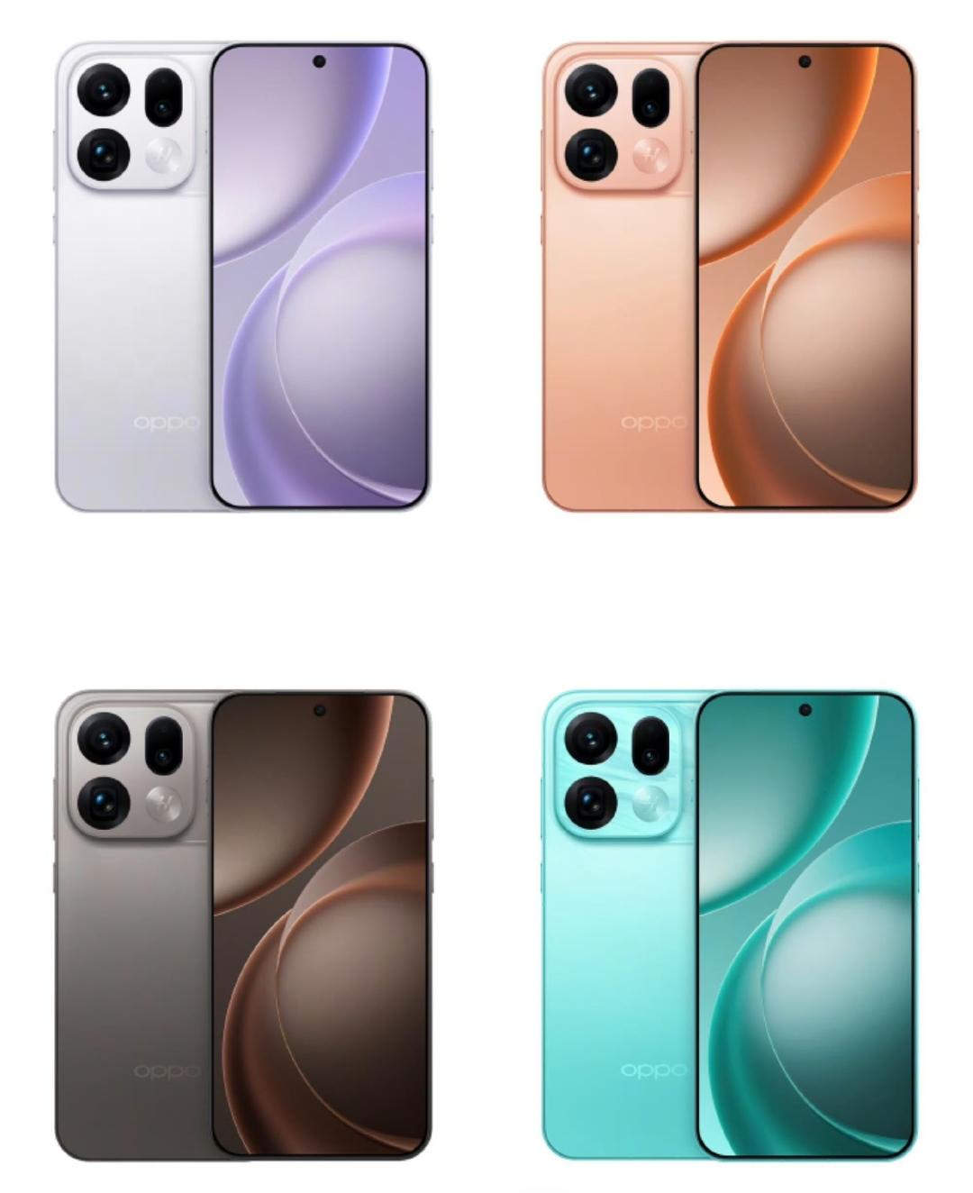 OPPO Find X9sPro渲染图曝光，横向大矩阵+方形镜组双层Deco。