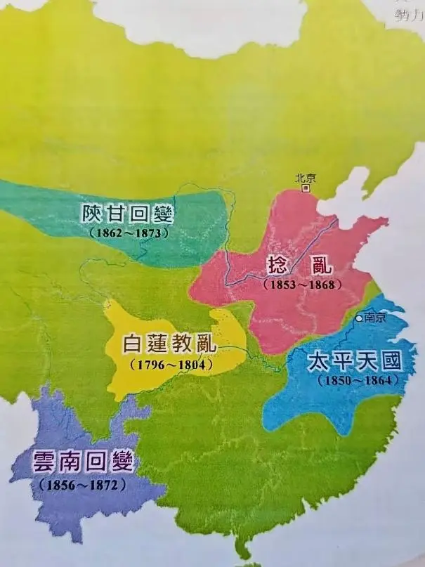 清末全国各地的起义，影响最大的是太平天国
