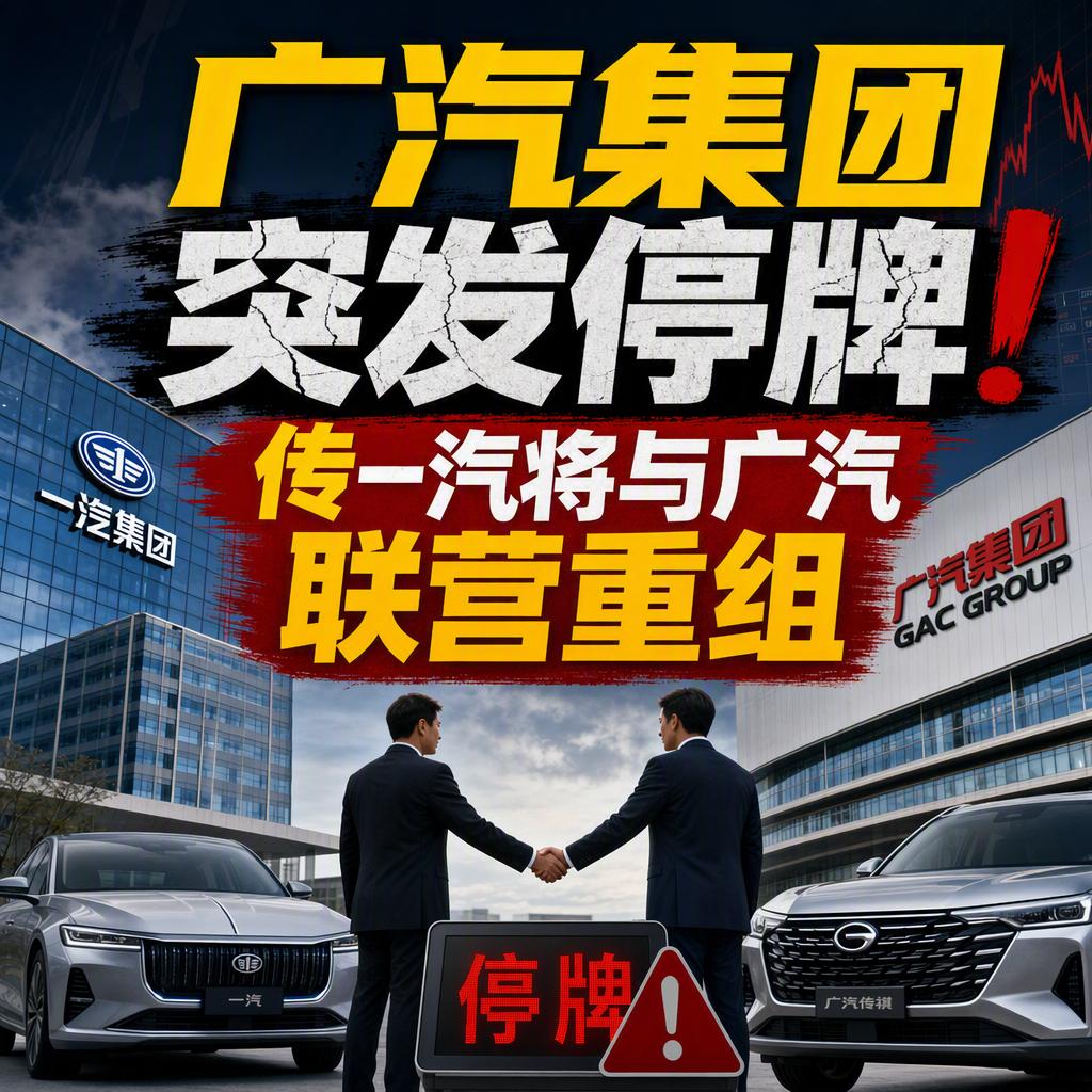 突发公告！停牌当天，广汽集团H股一度暴涨8.64%，一则重组消息把整个汽车板块点