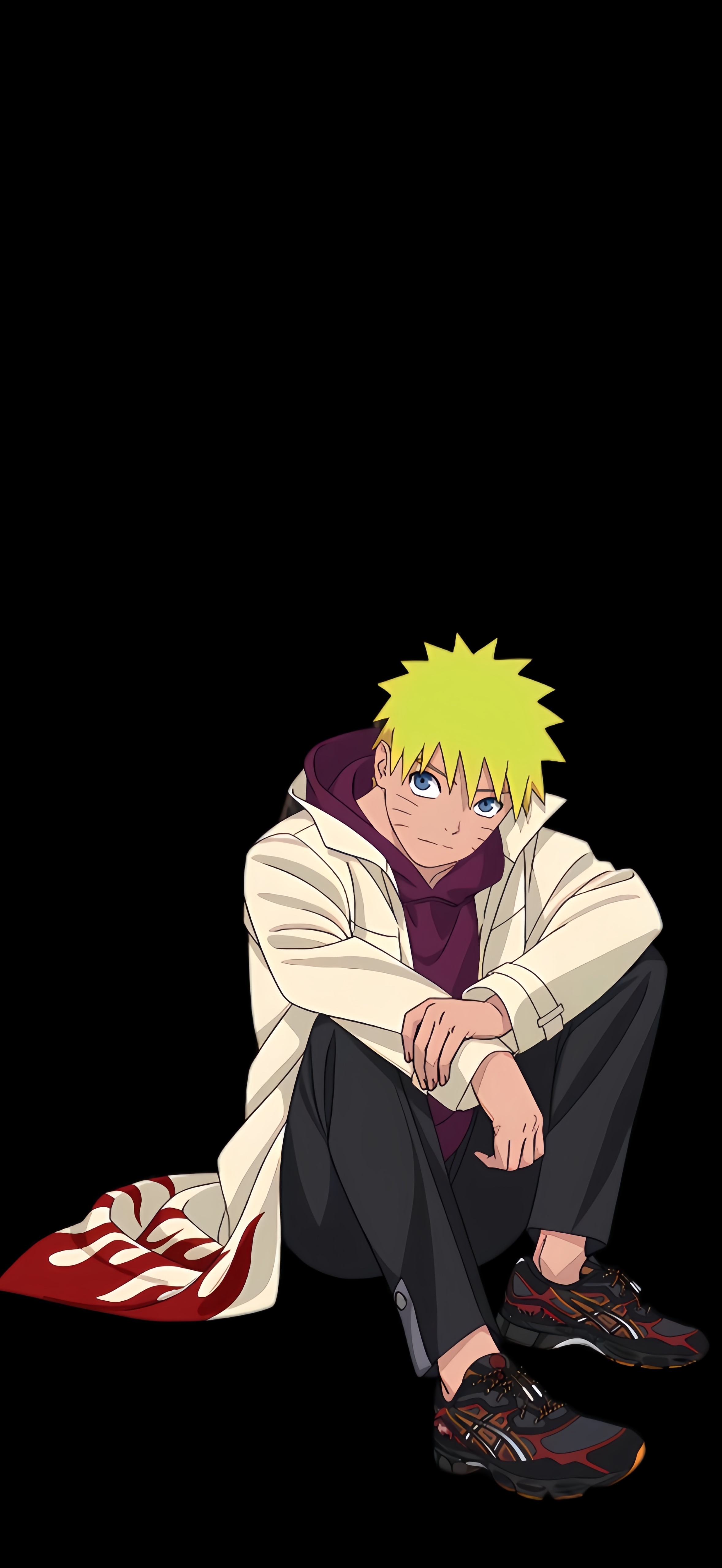 火影忍者 x 亚瑟士（asics）联名宣传图里的鸣人好帅啊图2是我抠的手机壁纸尺