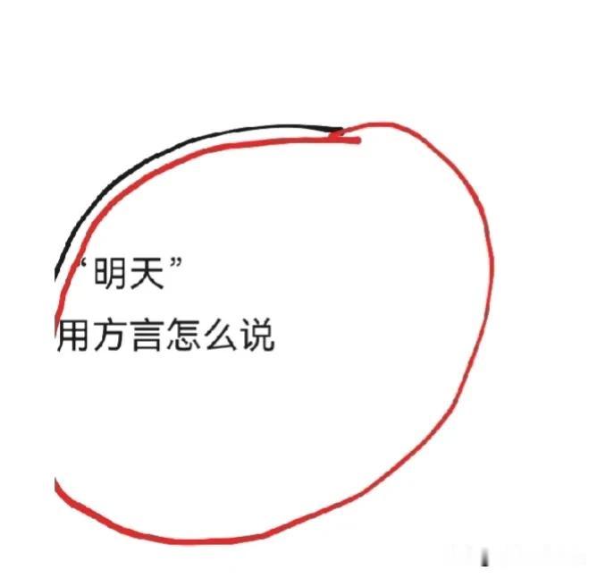 “明天”
用方言怎么说