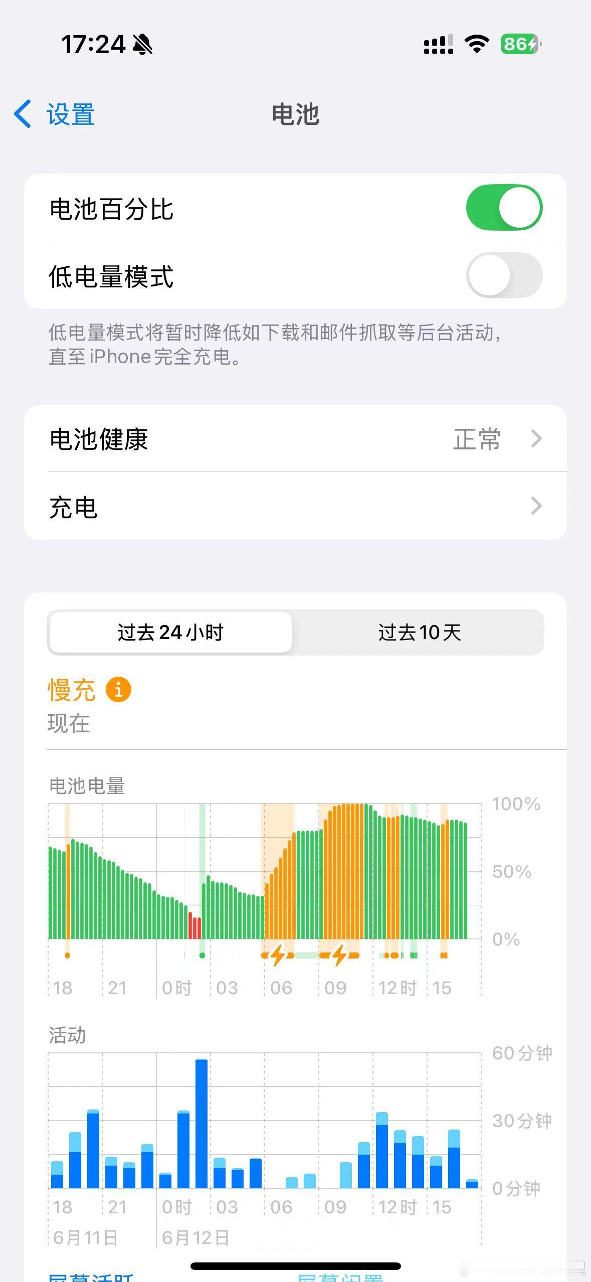#ios18可检测是否正使用慢速充电器#  苹果的快充，显示不显示，好像也没有太