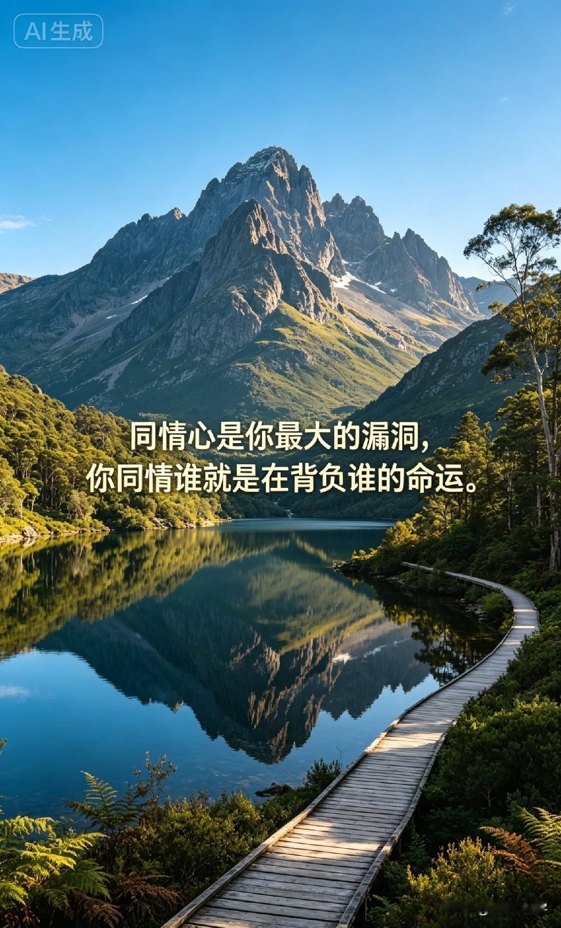 同情心是你最大的漏洞，你同情谁就是在背负谁的命运。

一个人能量场最大的漏洞，不
