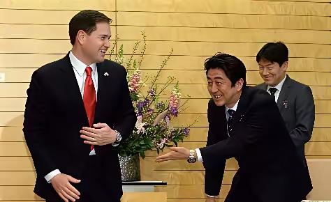 你看他们日本政客在美国政客面前的奴颜婢膝、摇尾乞怜的样子，真是恶心极了。这是它们