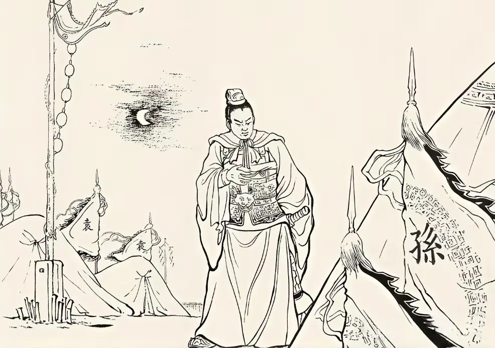 投了袁术的孙策，得报扬州刺史刘繇攻占曲阿，自己的舅父曲阿太守被赶走，母...