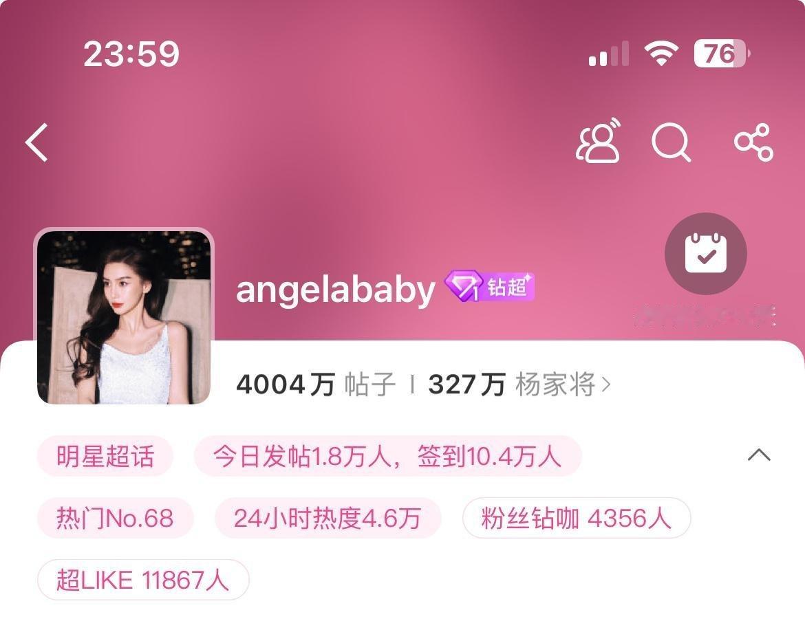 angelababy发帖人数破1.8万创暑假最新记录！ ​​​